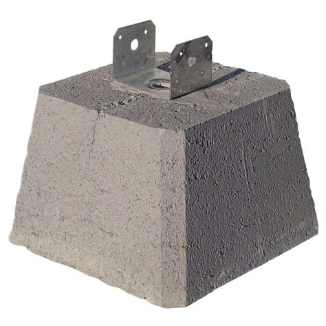 concrete pier block with metal bracket cost|pier block with adjustable bracket.